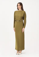 MAX MARA Abito lungo MSEPENTOLA verde kaki da donna 2616221043600 002 MAX MARA 
