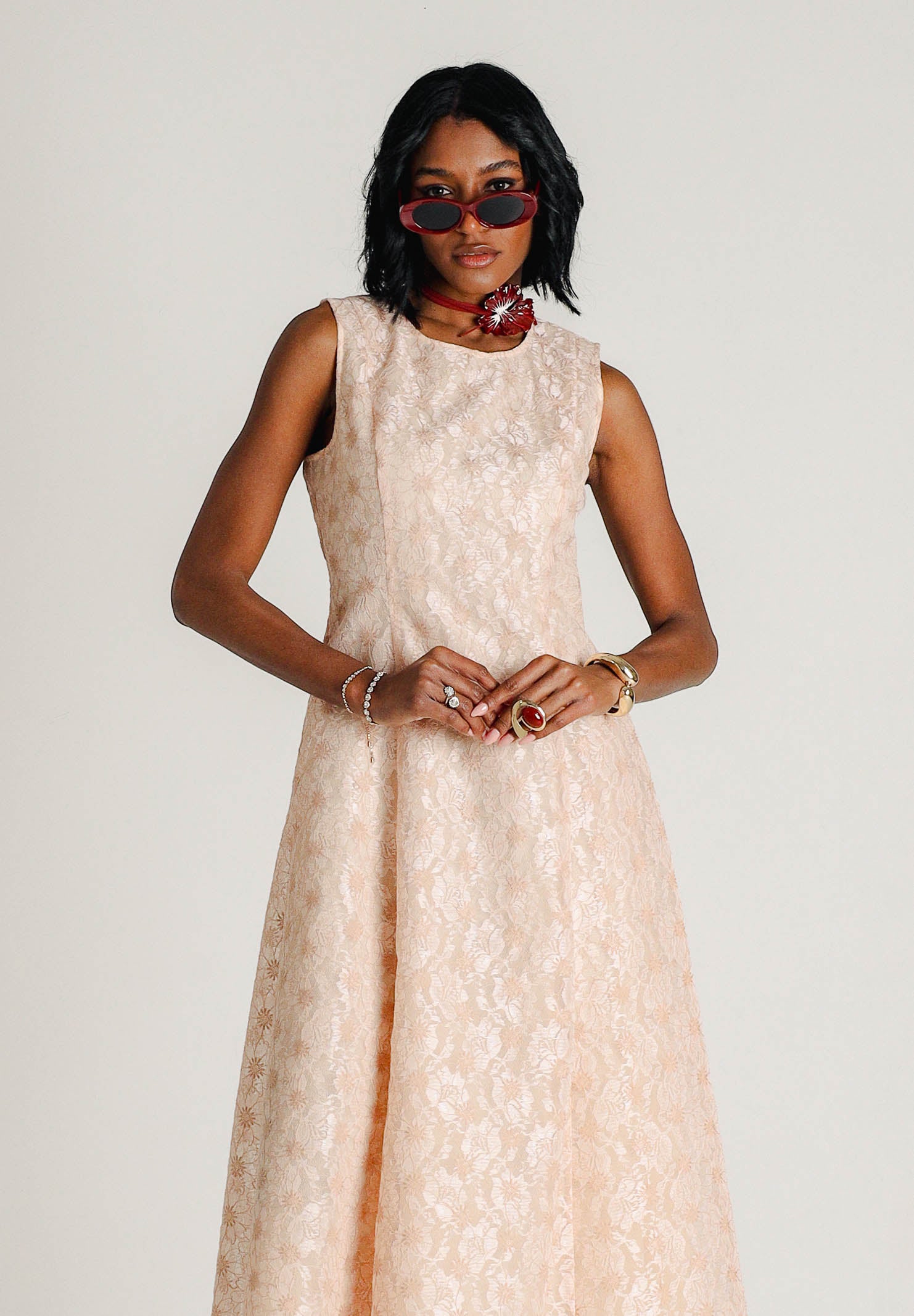 MAX MARA Abito midi Gambero rosa da donna 2616221044600 001 MAX MARA 