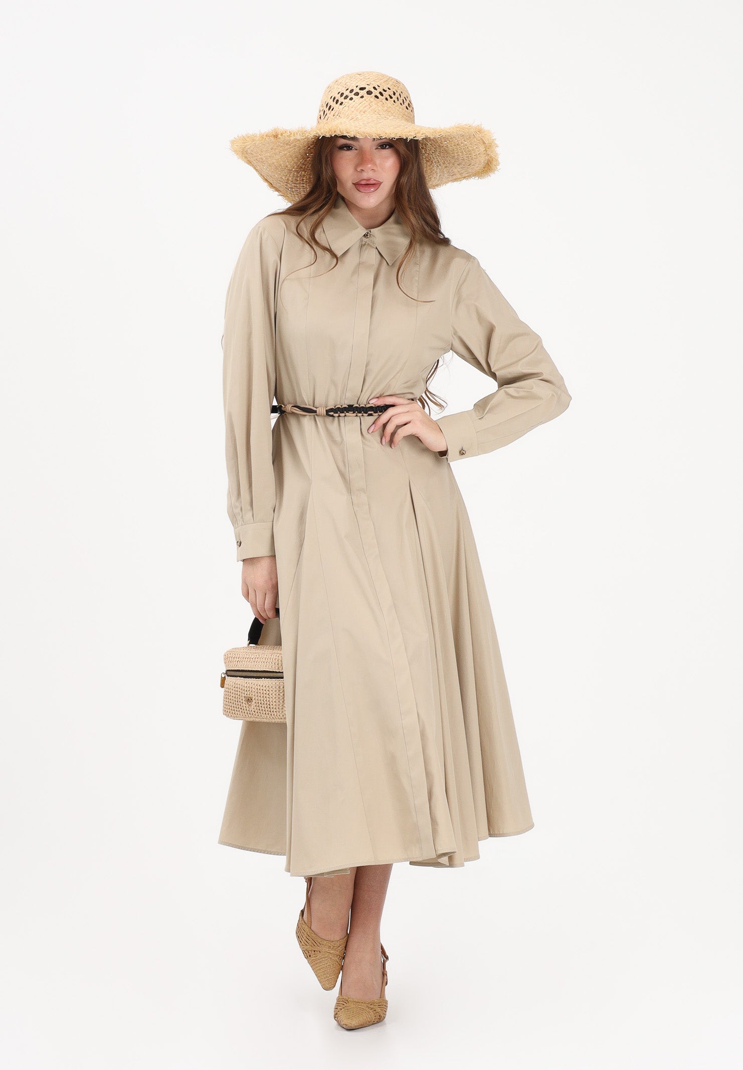 MAX MARA Abito midi MSTAFFETTO beige da donna 2616221062600 068 MAX MARA 
