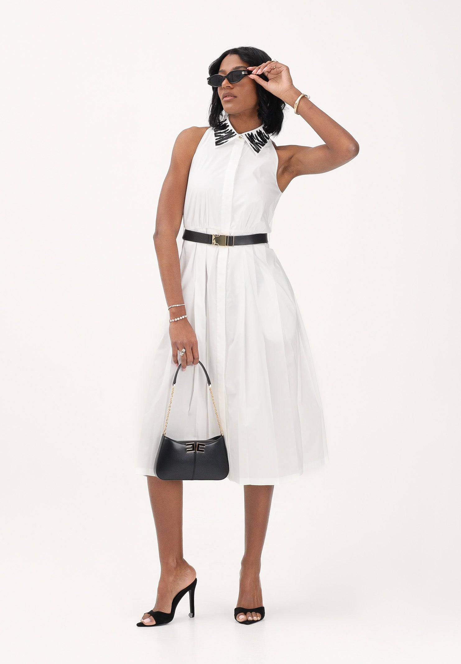 MAX MARA Abito midi MSTUBICATO bianco da donna 2616221072600 001 MAX MARA 
