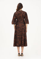 MAX MARA Abito midi MSTASTICE marrone e nero da donna 2616221082600 002 MAX MARA 