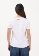MAX MARA T-shirt a manica corta bianca da donna con logo 2616971011600 001 MAX MARA 