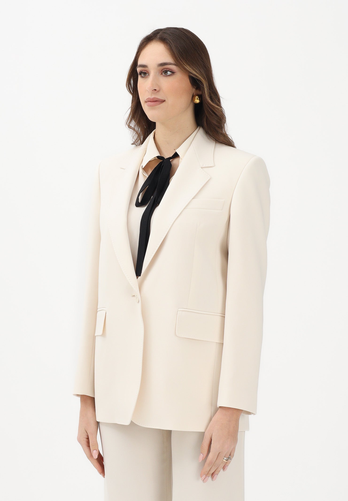 MAX MARA Giacca monopetto MSTBOSCO panna da donna 2616041025600 060 MAX MARA 