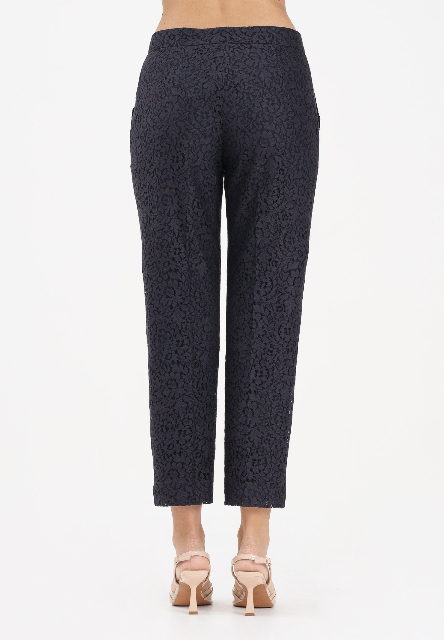 MAX MARA Pantalone elegante MSTCORONA blu da donna realizzato in pizzo floreale 2616131021600 002 MAX MARA 