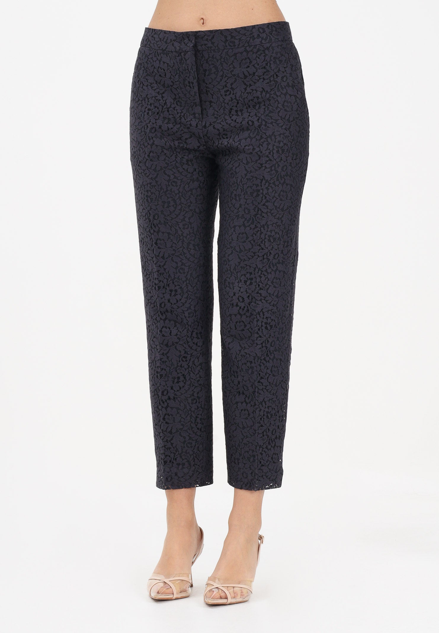 MAX MARA Pantalone elegante MSTCORONA blu da donna realizzato in pizzo floreale 2616131021600 002 MAX MARA 