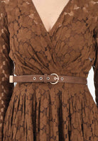 MAX MARA Abito midi MSTAGRUME marrone da donna realizzato in pizzo lavorato 2616631011600 002 MAX MARA 