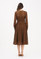 MAX MARA Abito midi MSTAGRUME marrone da donna realizzato in pizzo lavorato 2616631011600 002 MAX MARA 