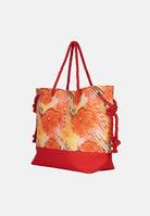 ME FUI Borsa mare arancione da donna con fantasia floreale MA26-SW0001X14 . ME FUI 