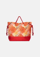 ME FUI Borsa mare arancione da donna con fantasia floreale MA26-SW0001X14 . ME FUI 