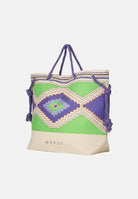 ME FUI Borsa mare multicolore da donna con stampa etnica MA26-SW0001X40 . ME FUI 