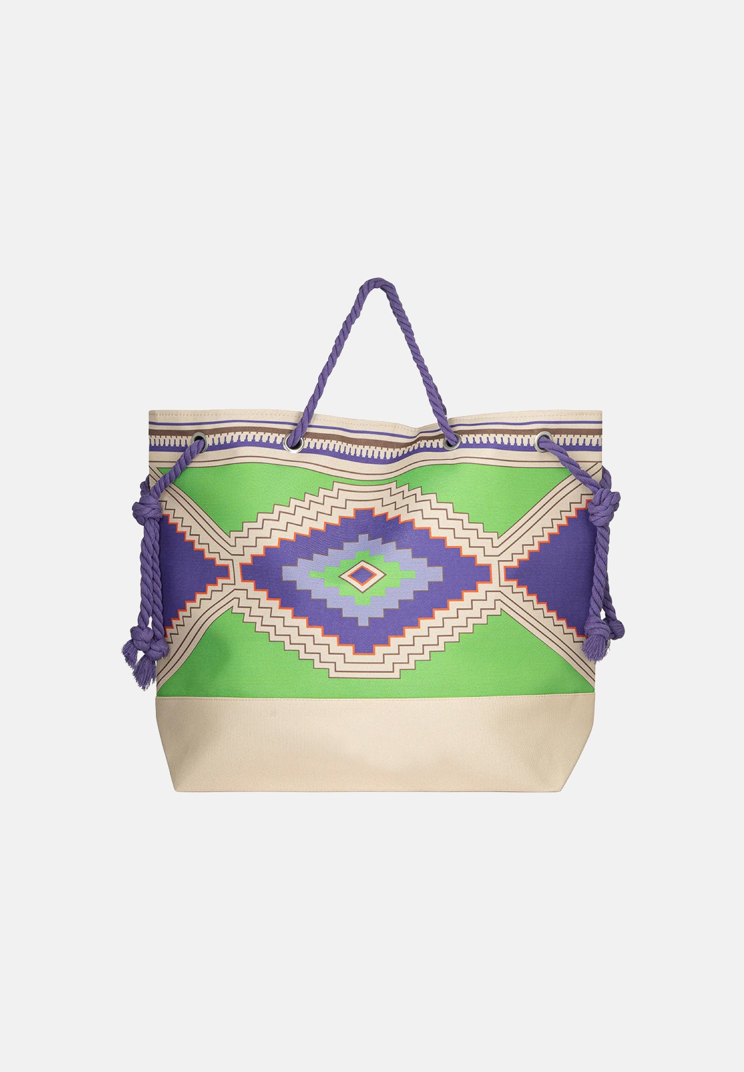ME FUI Borsa mare multicolore da donna con stampa etnica MA26-SW0001X40 . ME FUI 