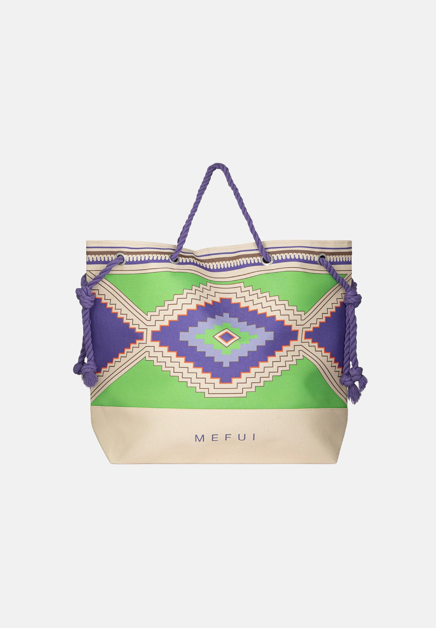 ME FUI Borsa mare multicolore da donna con stampa etnica MA26-SW0001X40 . ME FUI 