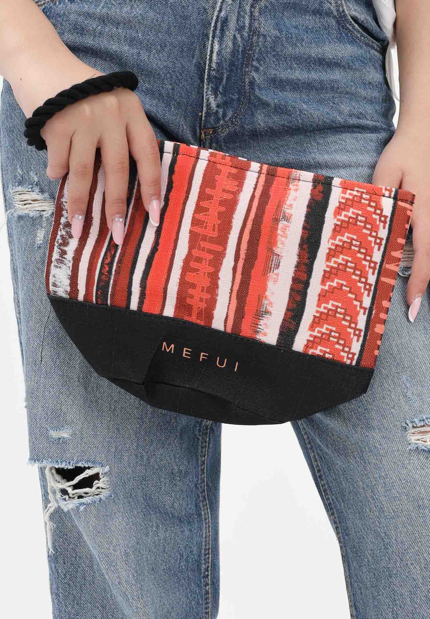 ME FUI Pochette multicolore da donna con motivo etnico MA26-SW0010X24 . ME FUI 