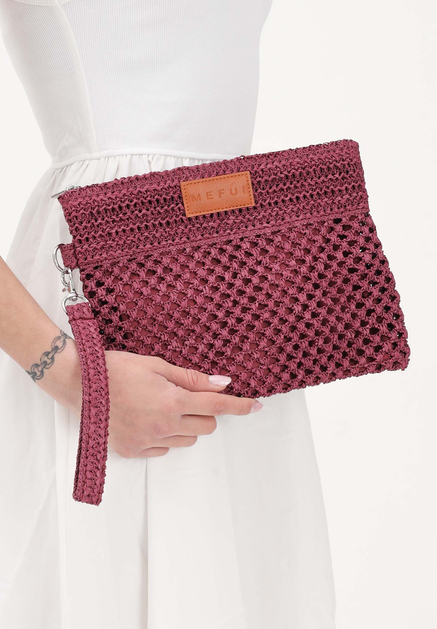 ME FUI Pochette color prugna da donna MA26-SW0055PL . ME FUI 