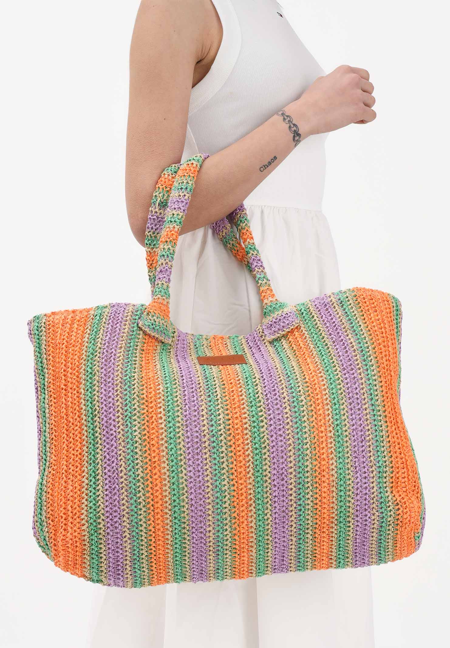 ME FUI Borsa mare multicolore da donna MA26-SW0085OR . ME FUI 
