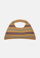 ME FUI Borsa a mano beige da donna con motivo a righe MA26-SW0110BG . ME FUI 