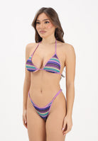ME FUI Bikini viola da donna con fantasia a righe MF26-SW0810MC . ME FUI 