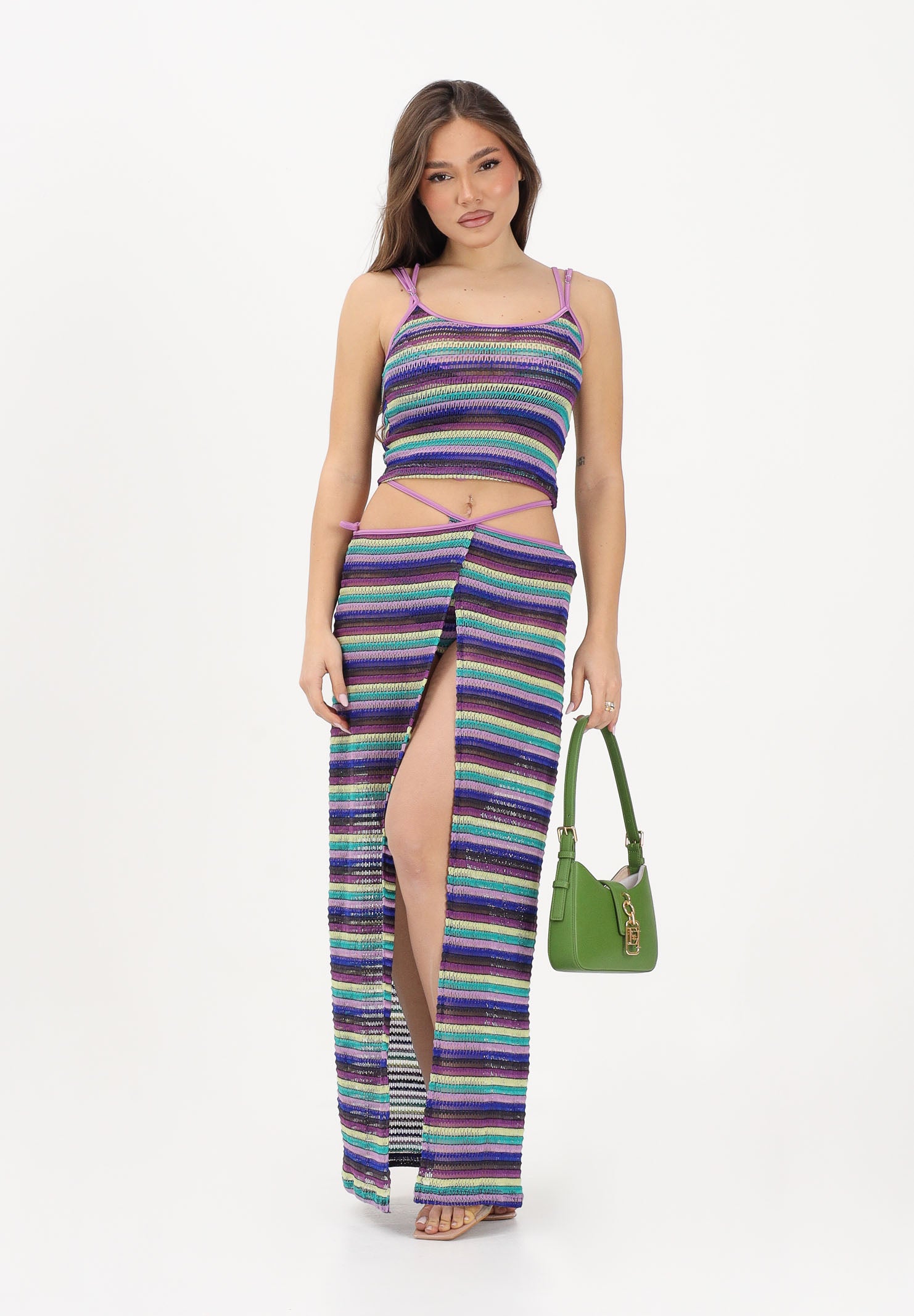 ME FUI Pareo multicolor da donna MF26-SW0815MC . ME FUI 