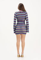 ME FUI Abito corto multicolore da donna caratterizzato da una fantasia a righe MF26-SW0816MC . ME FUI 
