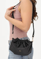 N21 Borsa a tracolla nera da donna con logo N2108YN0506 0N900 N21 