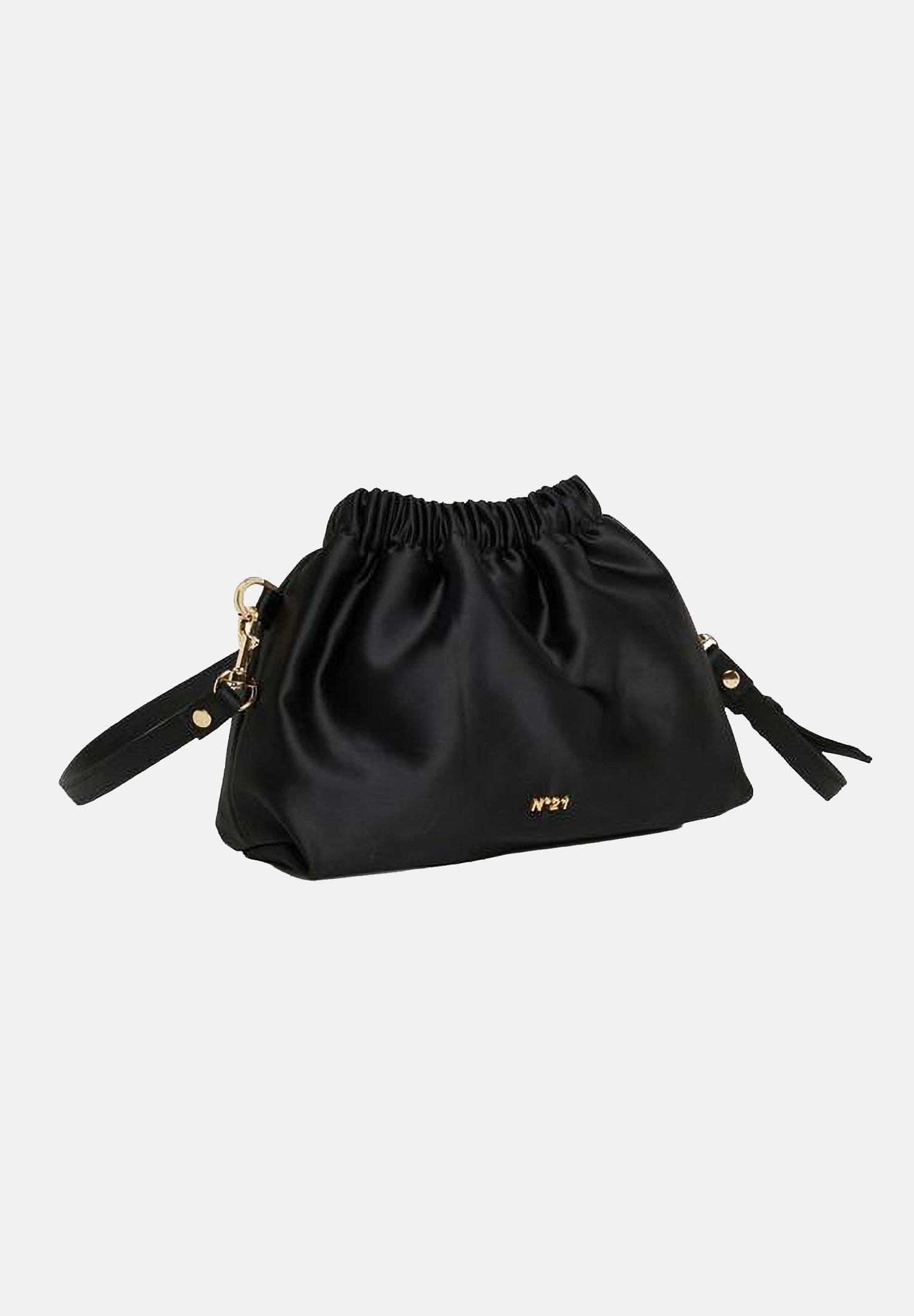 N21 Borsa a tracolla nera da donna con logo N2108YN0506 0N900 N21 