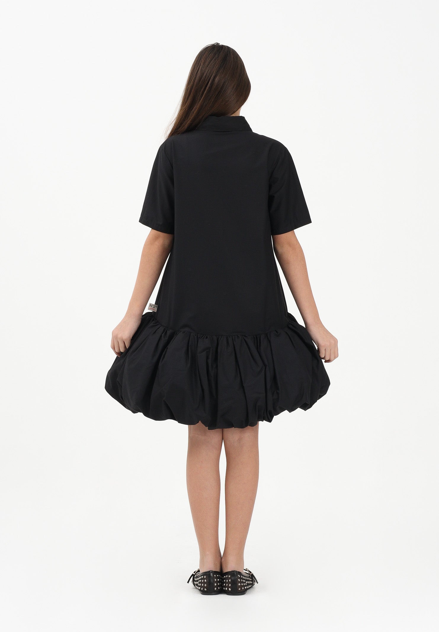 N21 Abito corto nero per donna, ragazze e bambine con fondo balloon N2109HN0417 0N900 N21 