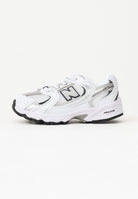 NEW BALANCE Sneakers 530 bianche e argento da neonato IZ530SB1 . NEW BALANCE 