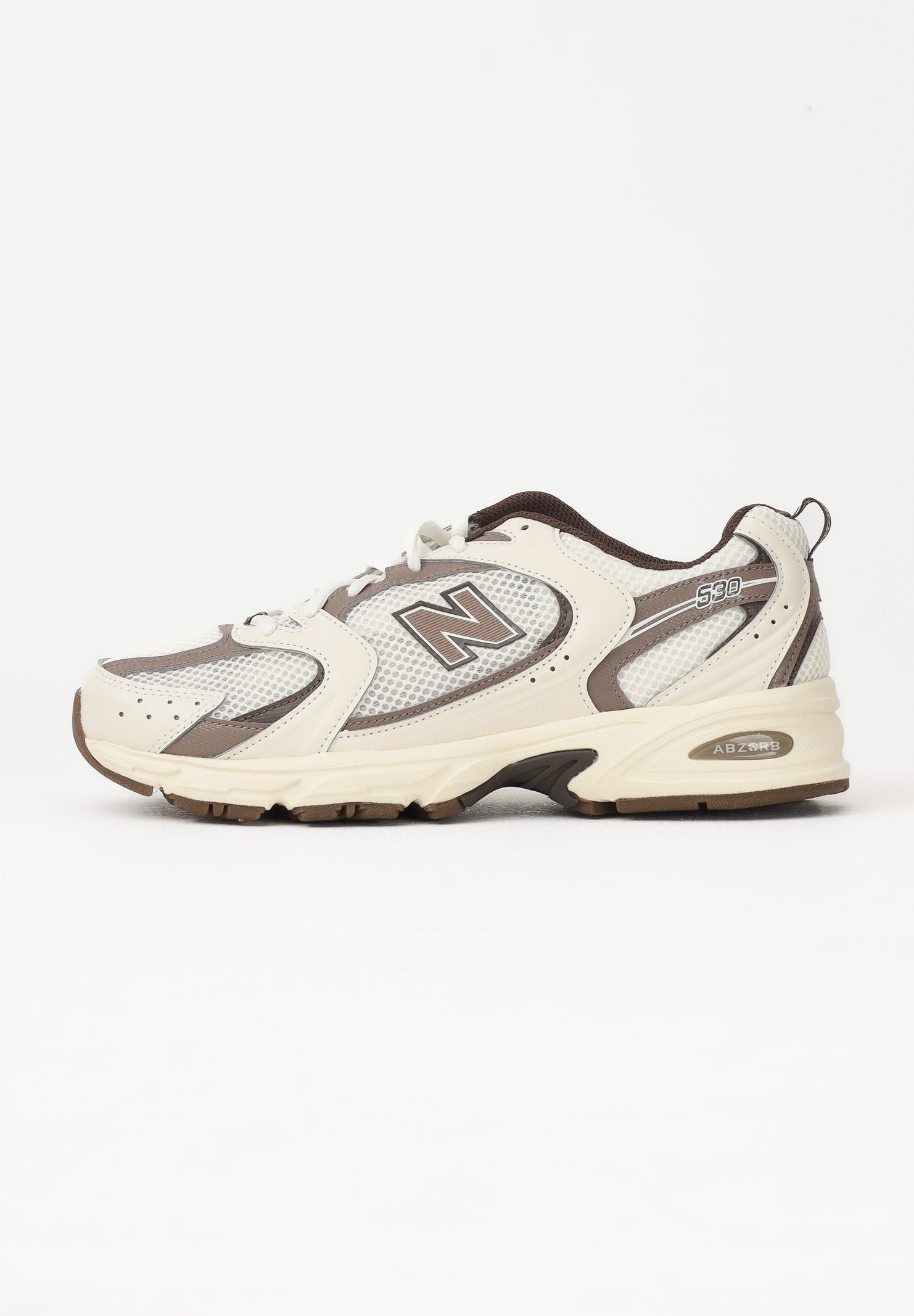 NEW BALANCE Sneakers 530 panna e marrone da uomo MR530ASM . NEW BALANCE 