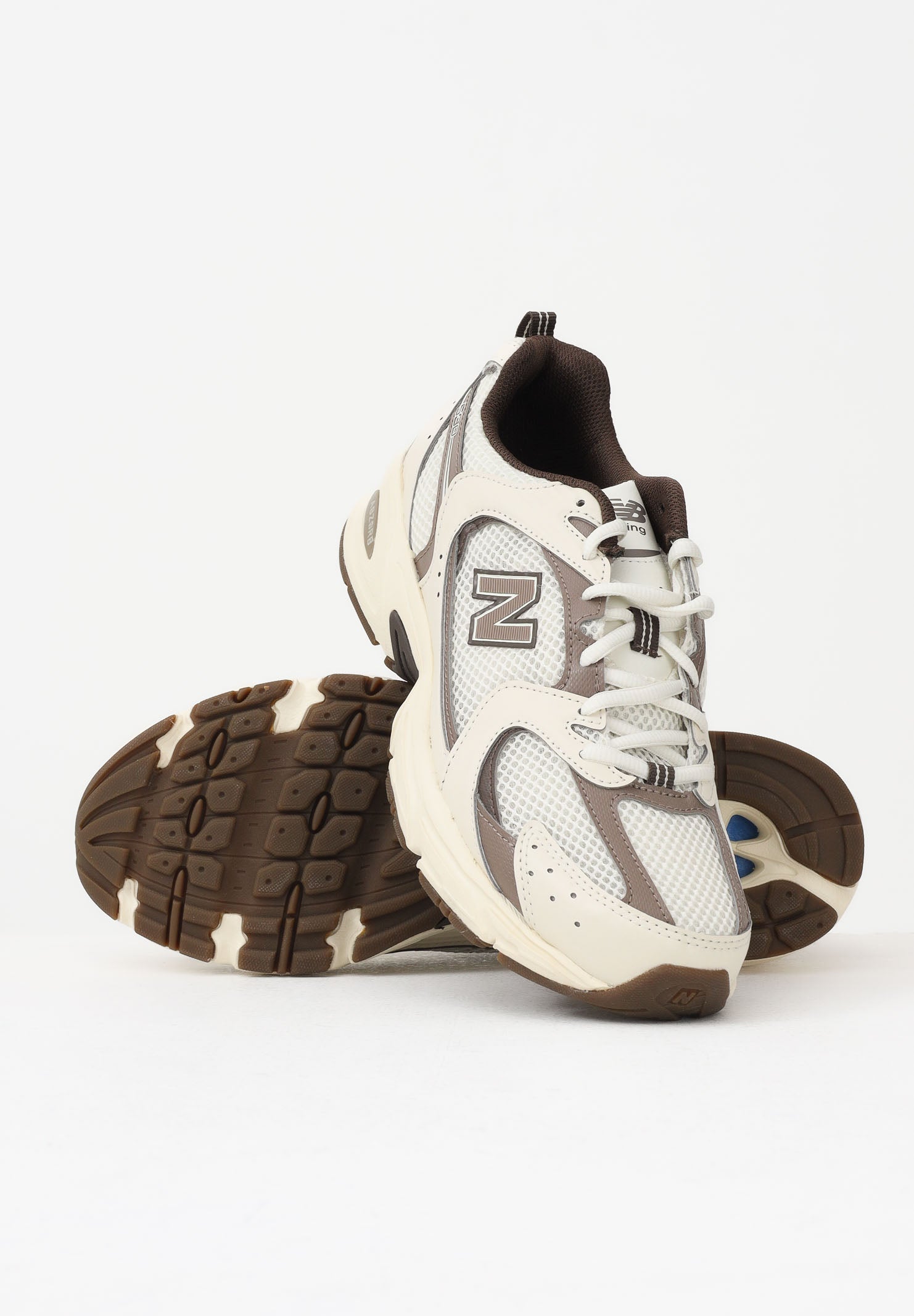 NEW BALANCE Sneakers 530 panna e marrone da uomo MR530ASM . NEW BALANCE 