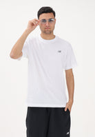 NEW BALANCE T-shirt a manica corta Sport Essentials bianca per uomo e donna MT41509WT . NEW BALANCE 