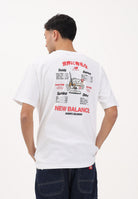 NEW BALANCE T-shirt a manica corta Ramen bianca da uomo MT61H51DWT . NEW BALANCE 