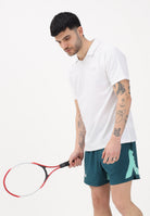 NEW BALANCE Polo a manica corta Tournament Dry bianca da uomo MT61W0HTWT . NEW BALANCE 
