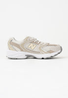 NEW BALANCE Sneakers 530 Bungee Lace panna e beige per bambino e bambina P5305C7 . NEW BALANCE 