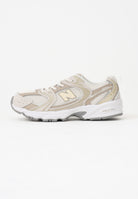 NEW BALANCE Sneakers 530 Bungee Lace panna e beige per bambino e bambina P5305C7 . NEW BALANCE 