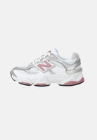NEW BALANCE Sneakers 9060 Lace bianche, rosa e argento da bambina P90601Z6 . NEW BALANCE 