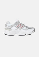 NEW BALANCE Sneakers 9060 Lace bianche, rosa e argento da bambina P90601Z6 . NEW BALANCE 