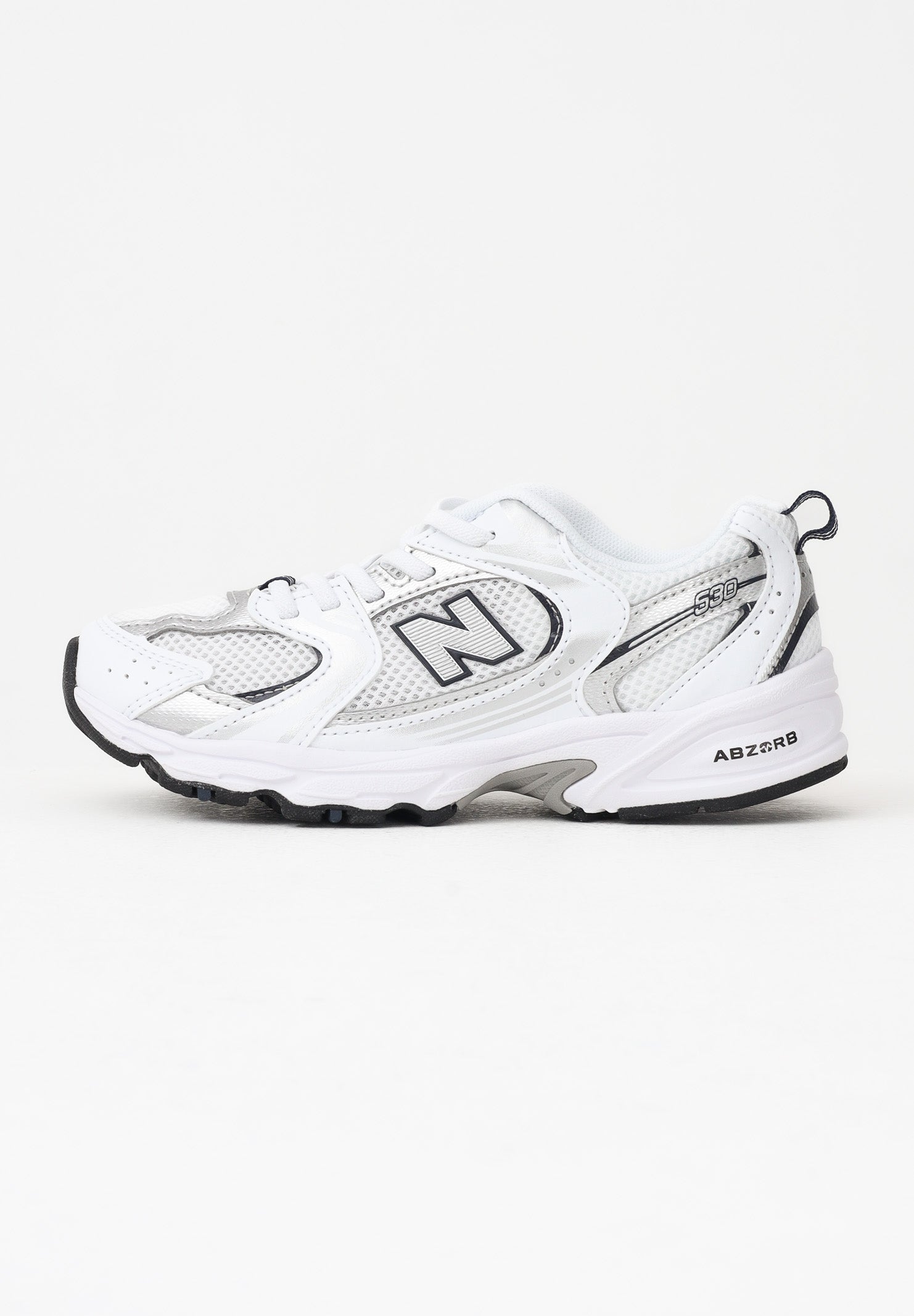 NEW BALANCE Sneakers 530 Bungee bianche per bambino e bambina PZ530SB1 . NEW BALANCE 