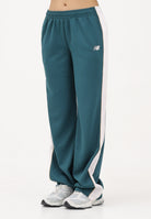 NEW BALANCE Pantalone sportivo Interlock verde da donna WB61Q2R4AAV . NEW BALANCE 