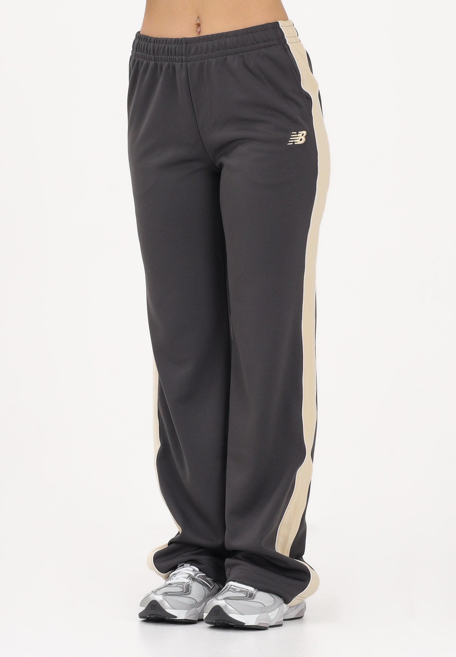 NEW BALANCE Pantalone sportivo Interlock grigio da donna WB61Q2R4ABR . NEW BALANCE 