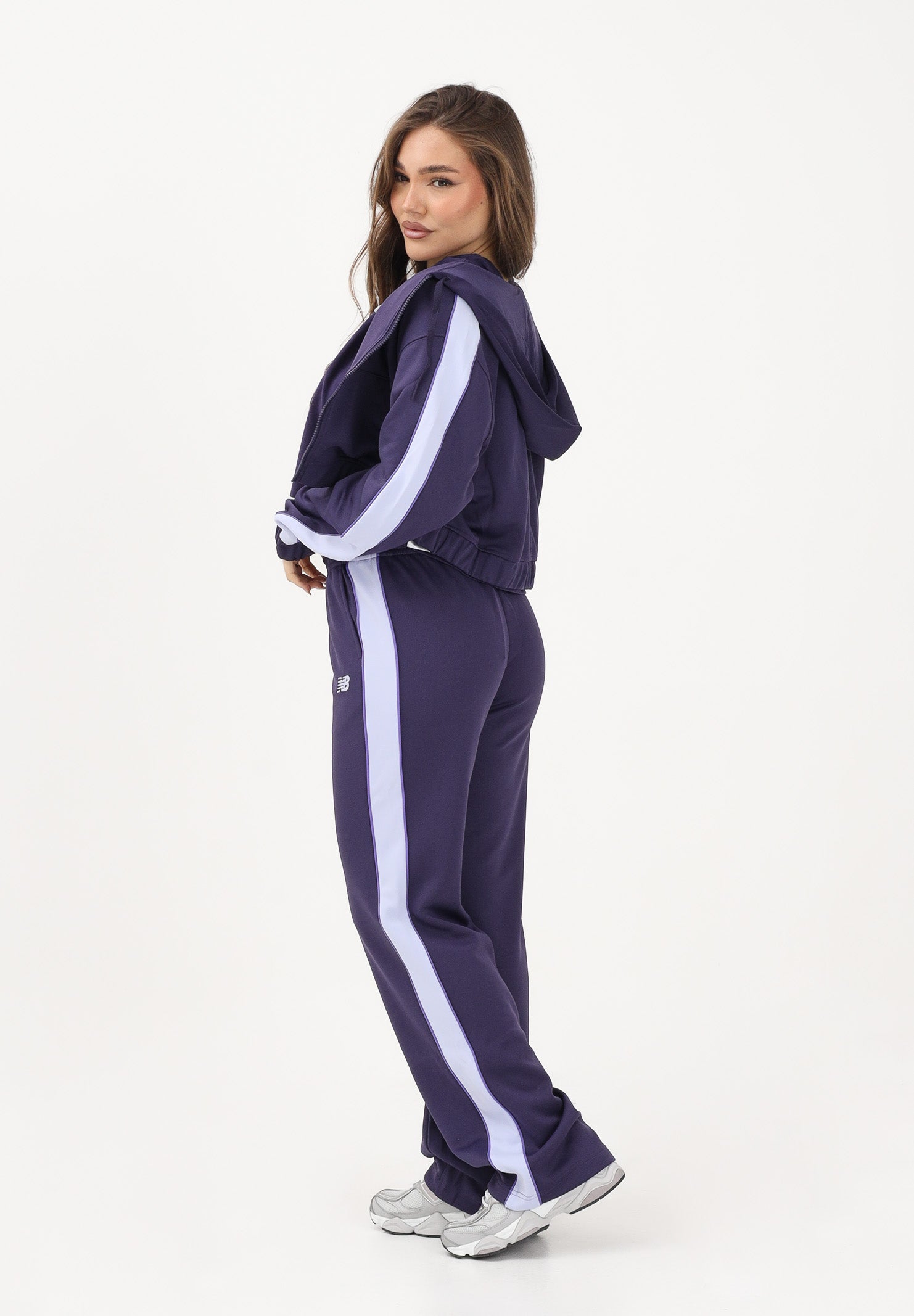 NEW BALANCE Pantalone sportivo Interlock viola da donna WB61Q2R4BOY . NEW BALANCE 