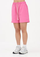 NEW BALANCE Shorts sportivo Athletics French Terry fucsia da donna WS41508AAC . NEW BALANCE 