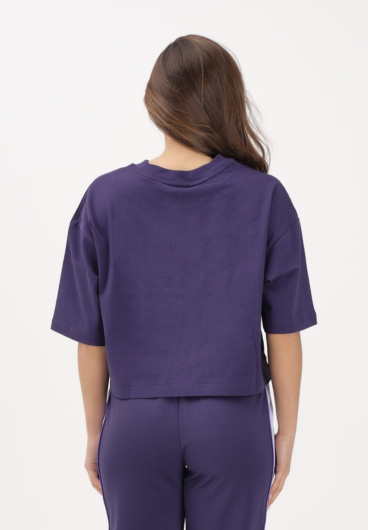 NEW BALANCE T-shirt a manica corta Athletics Premium Chest Logo viola da donna WT51908BOY . NEW BALANCE 