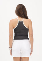 NEW BALANCE Canotta Cotton Racer grigia da donna WT61A83HABR . NEW BALANCE 