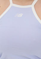 NEW BALANCE Canotta Cotton Racer lilla da donna WT61A83HDYK . NEW BALANCE 