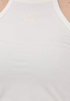NEW BALANCE Canotta Cotton Racer bianca da donna WT61A83HSST . NEW BALANCE 