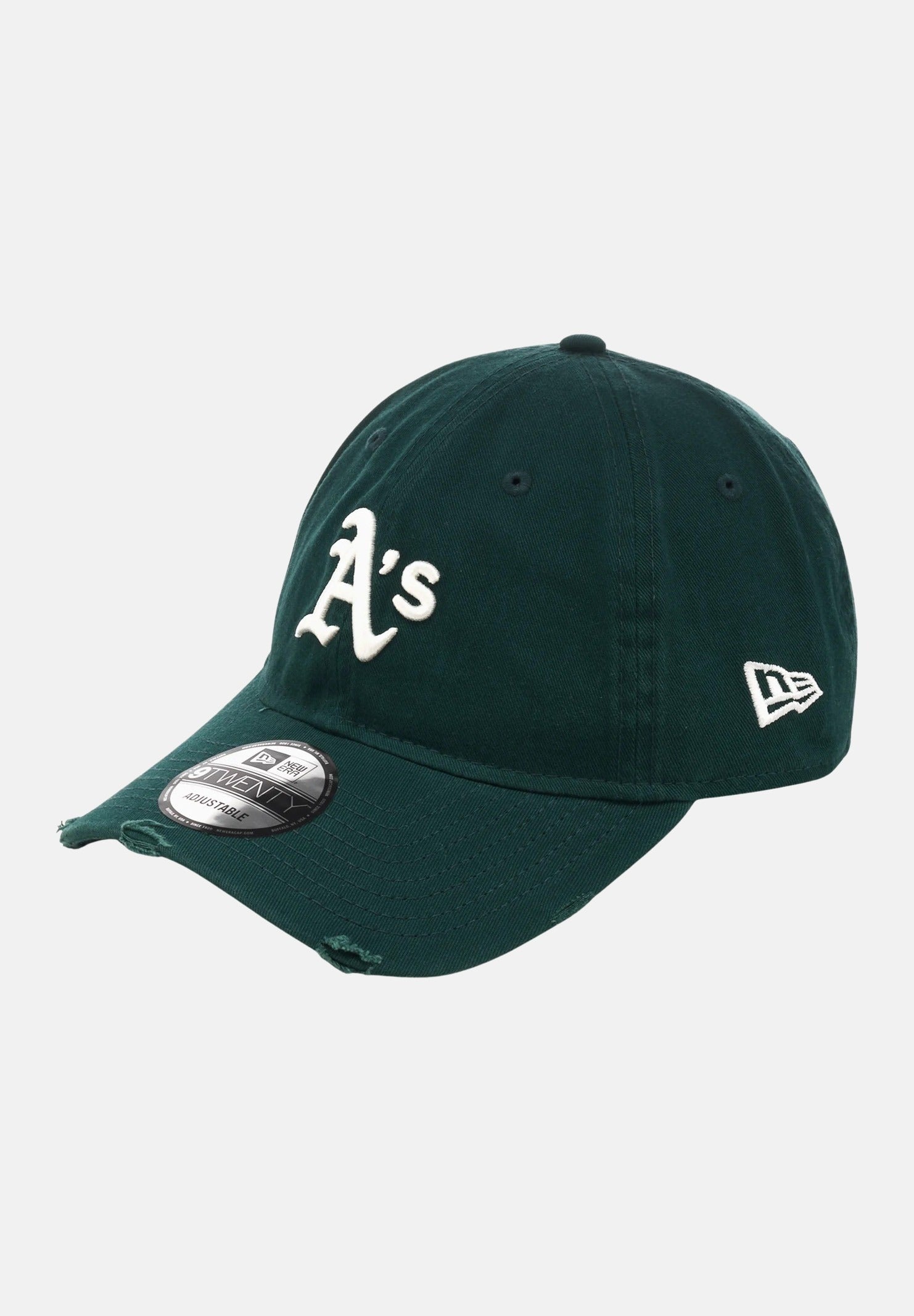 NEW ERA Cappello con visiera 9TWENTY Oakland Athletics Distressed verde per uomo e donna 60595227 . NEW ERA 