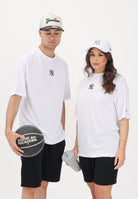 NEW ERA T-shirt a manica corta bianca per uomo e donna con logo 60675748 . NEW ERA 
