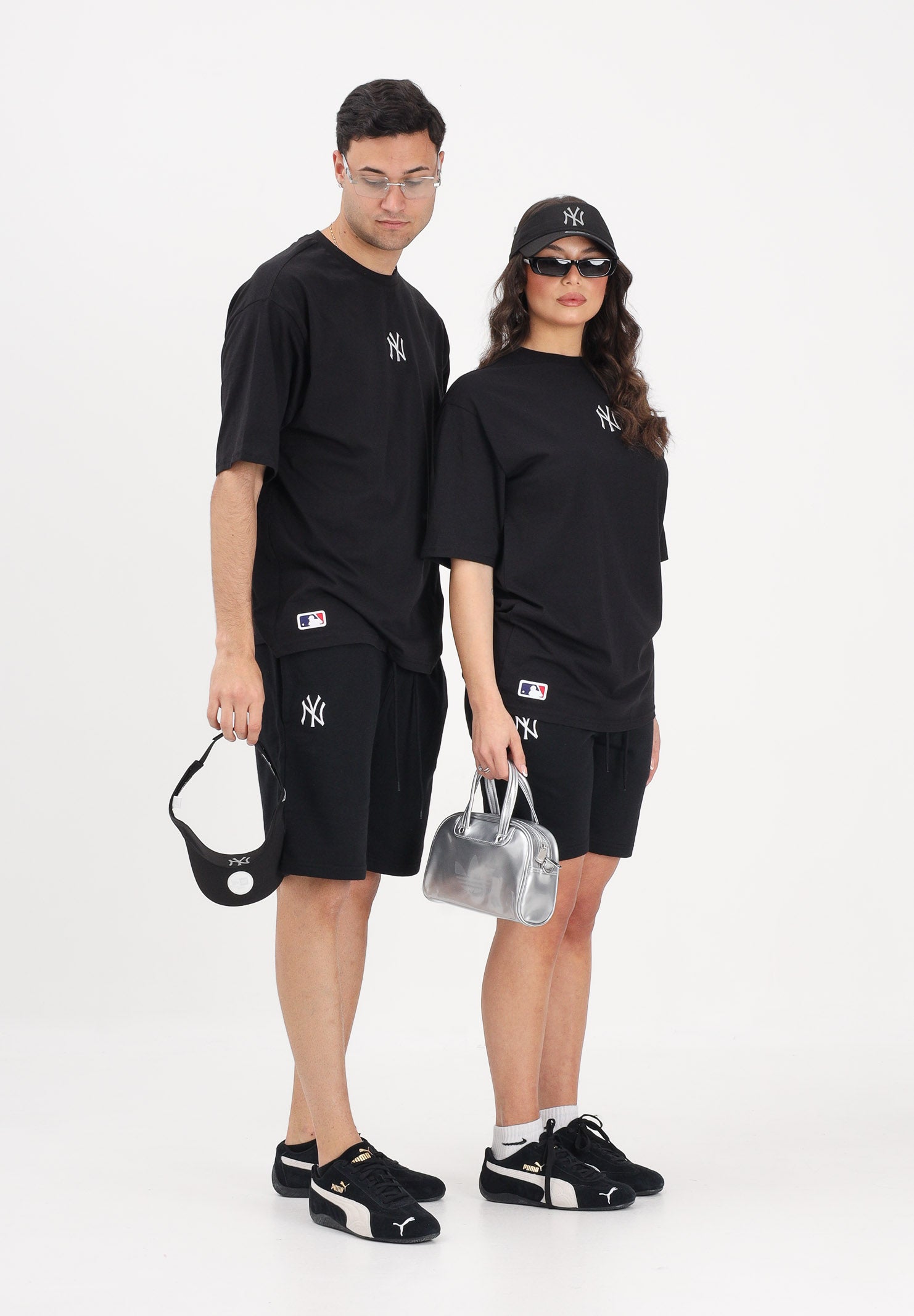 NEW ERA Shorts sportivo New York Yankees MLB League Essential nero per uomo e donna 60675757 . NEW ERA 