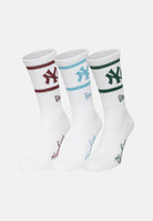 NEW ERA Calzini (3paia) New York Yankees MLB bianchi per uomo e donna 60684243 . NEW ERA 