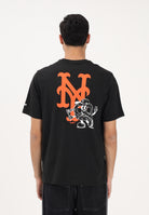 NEW ERA T-shirt a manica corta New York Mets MLB Food Graphic nera per uomo e donna 60771505 . NEW ERA 